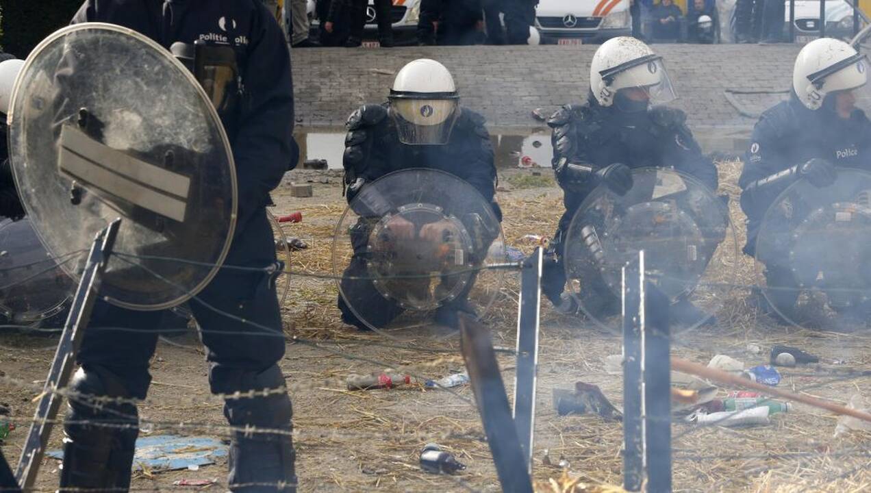 Briuselyje protestavo žemdirbiai