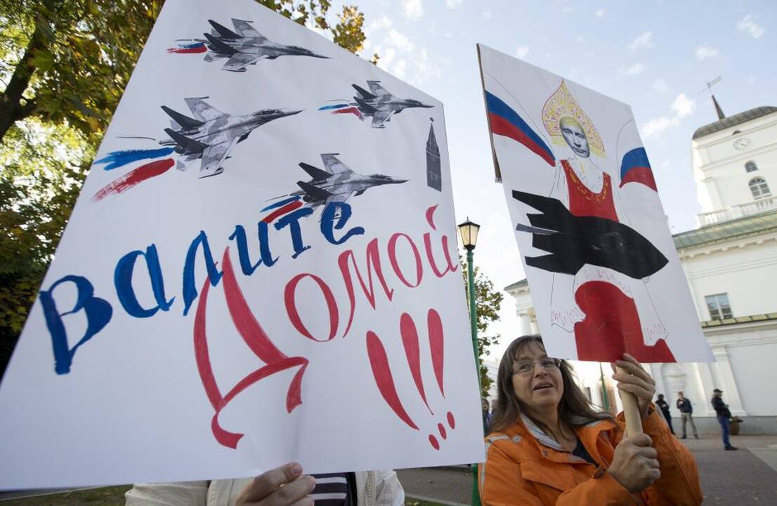 Protestas prieš Rusijos karinę bazę
