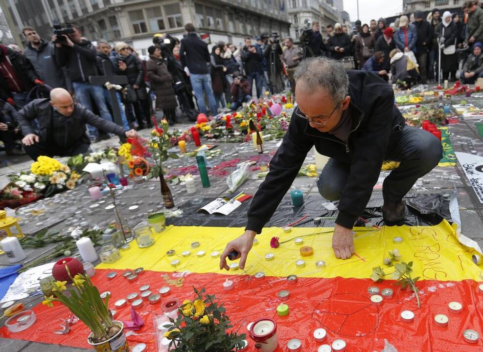 Belgija pagerbė teroro aukas