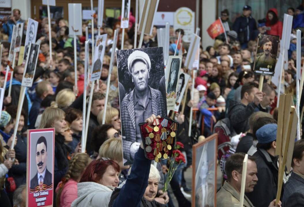 Pergalės dienos paradas Maskvoje
