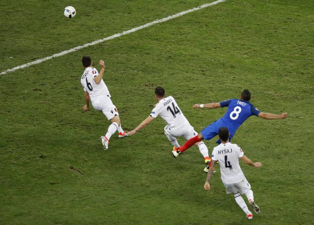 Euro 2016: Prancūzija - Albanija 2:0