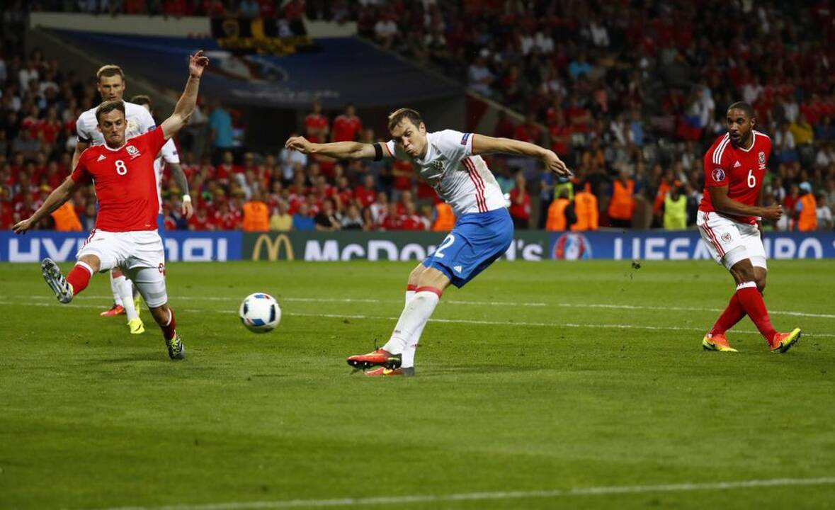 Euro 2016: Velsas - Rusija 3:0