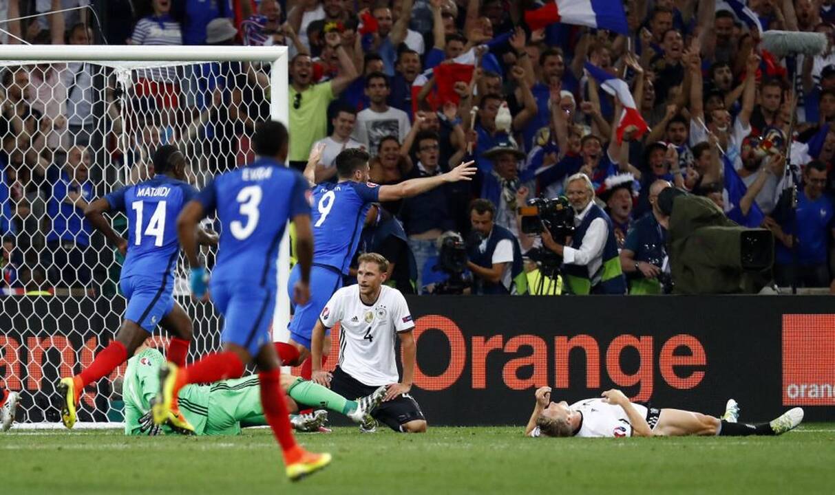 Euro 2016: Prancūzija - Vokietija 2:0