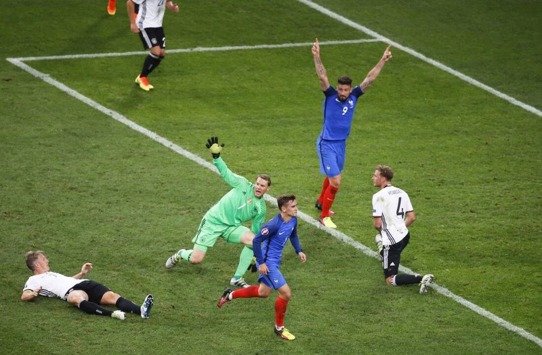 Euro 2016: Prancūzija - Vokietija 2:0