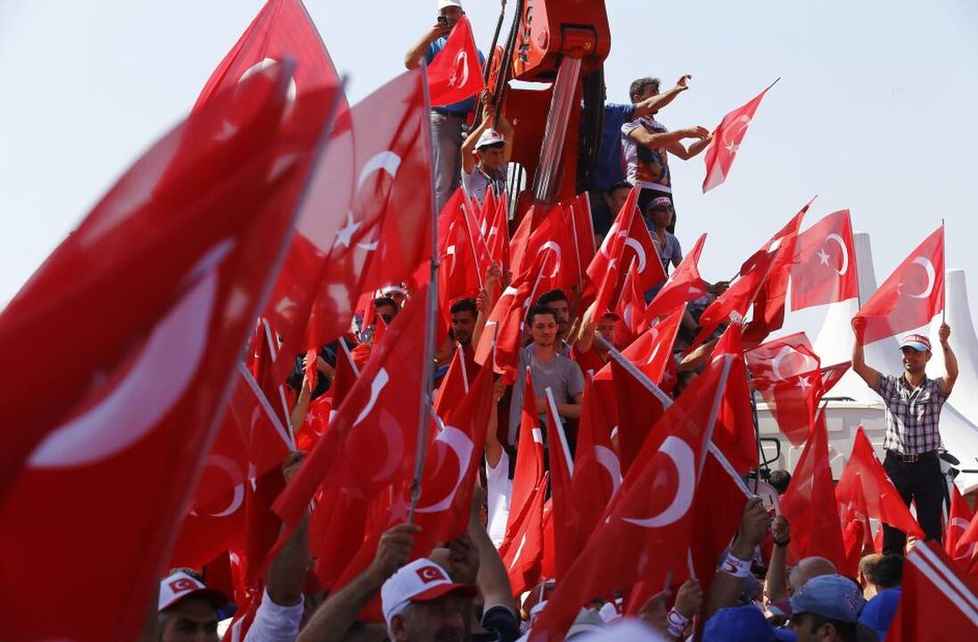 Mitingas už demokratiją Turkijoje