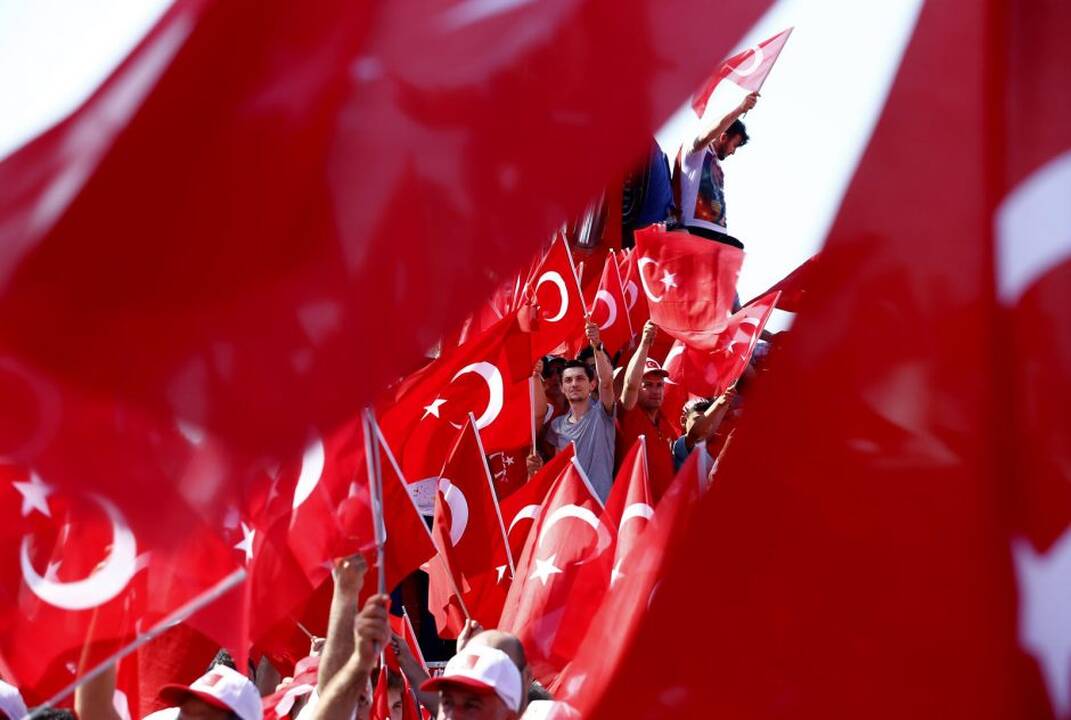 Mitingas už demokratiją Turkijoje