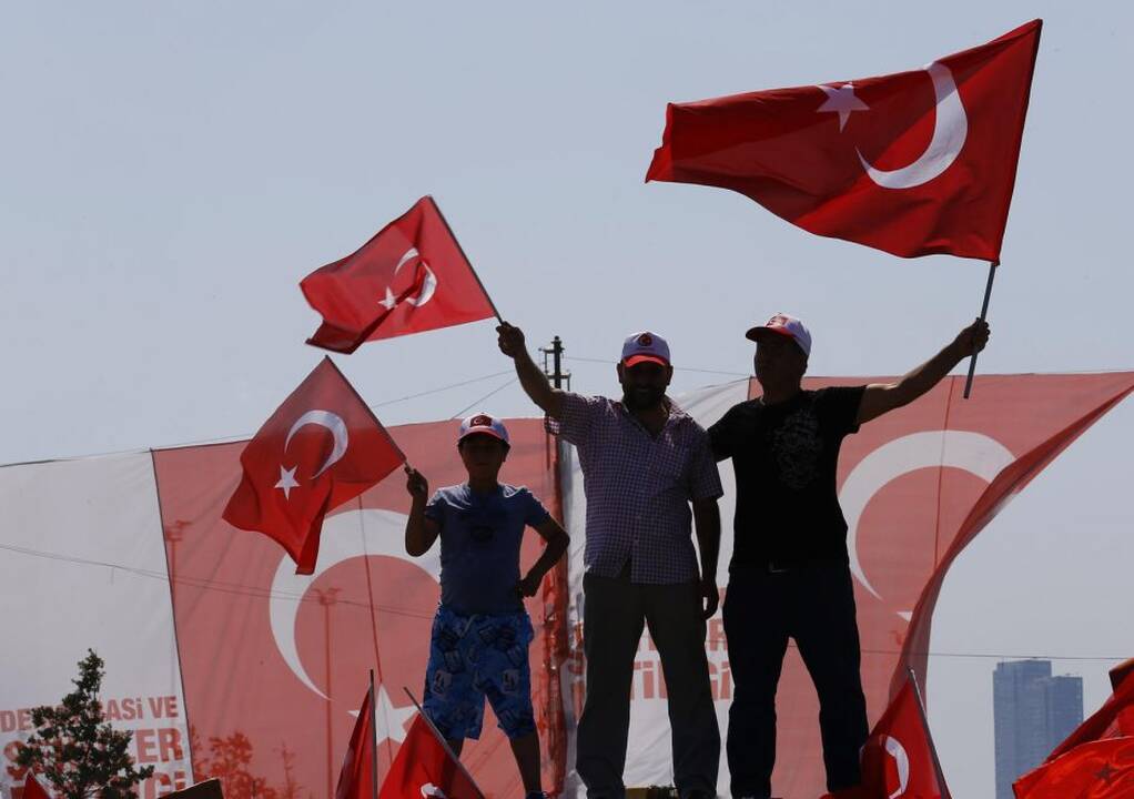 Mitingas už demokratiją Turkijoje