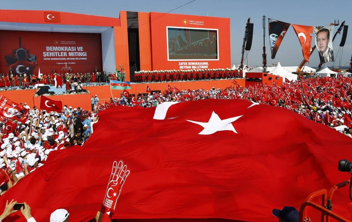 Mitingas už demokratiją Turkijoje