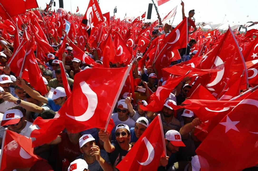 Mitingas už demokratiją Turkijoje