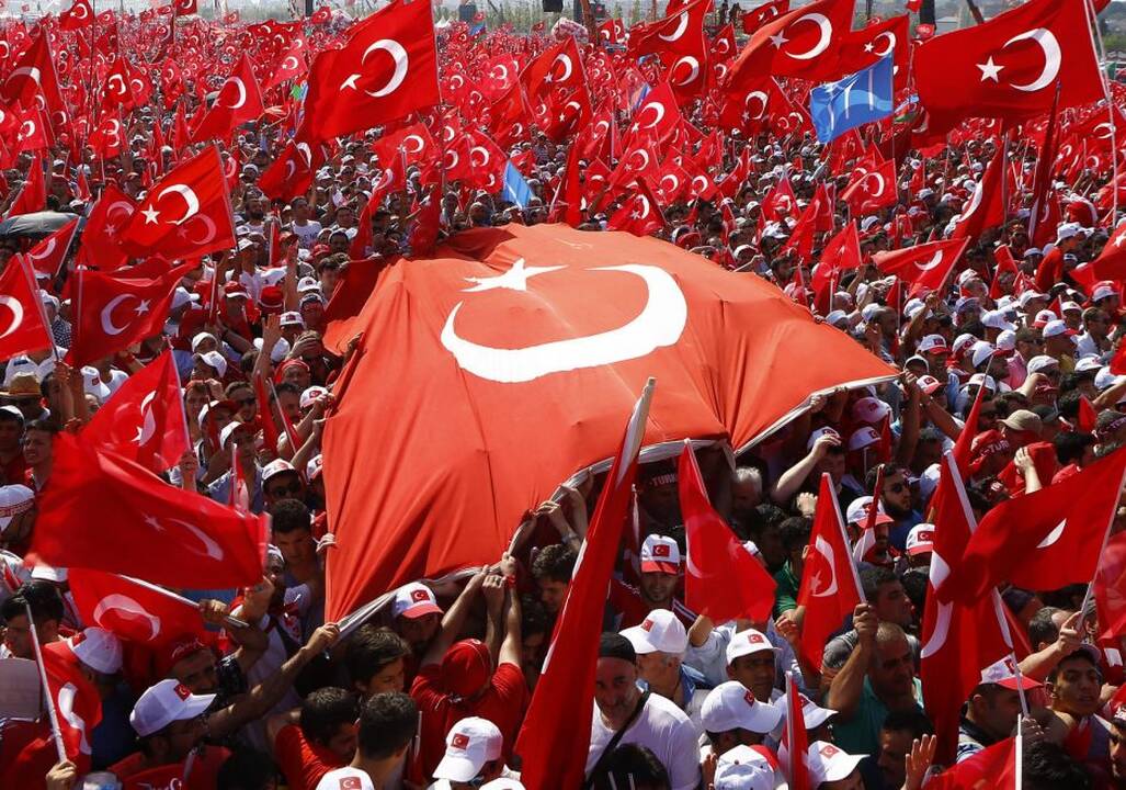 Mitingas už demokratiją Turkijoje