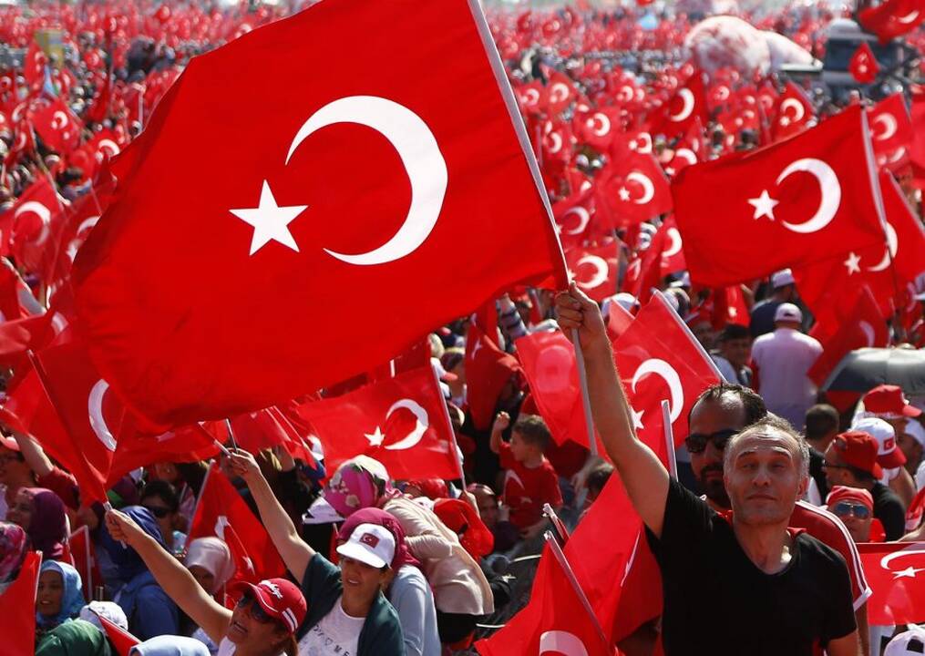 Mitingas už demokratiją Turkijoje