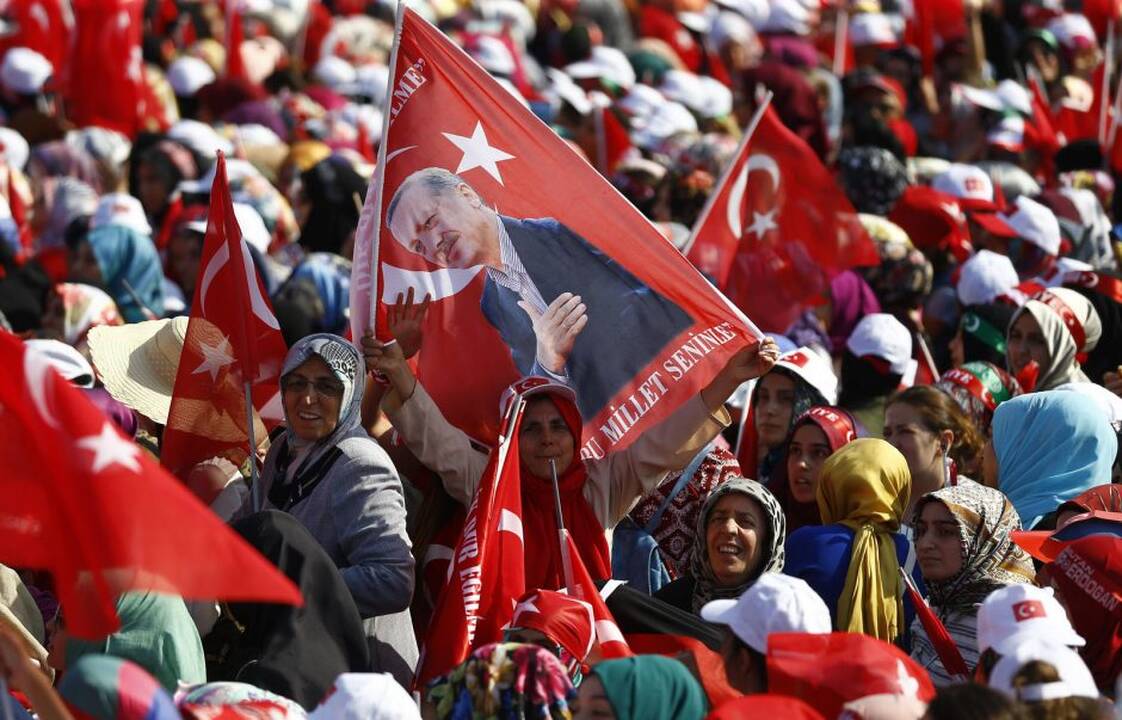Mitingas už demokratiją Turkijoje