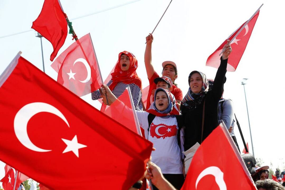 Mitingas už demokratiją Turkijoje
