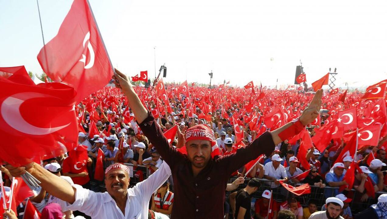 Mitingas už demokratiją Turkijoje