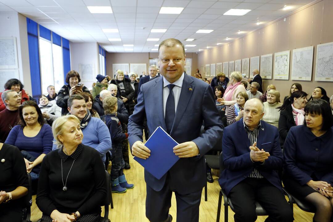 S. Skvernelio vizitas Gargžduose