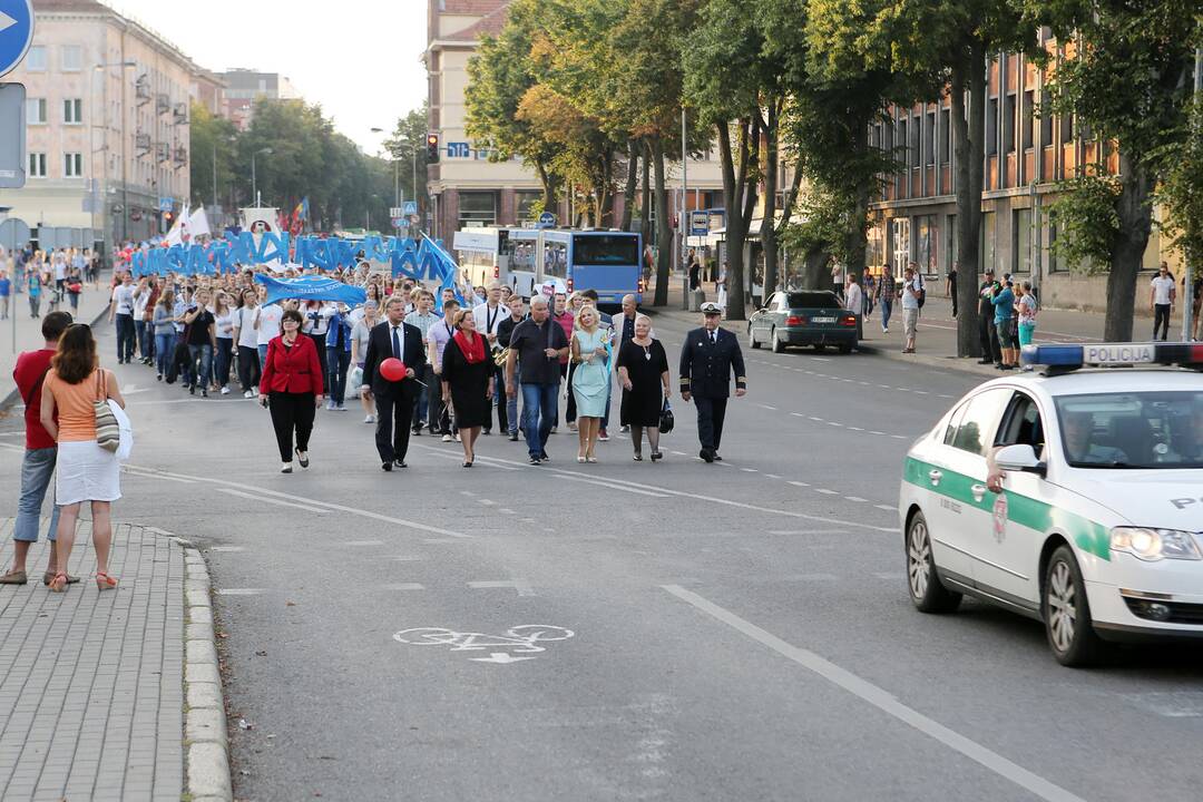 Klaipėdoje studentų eisena