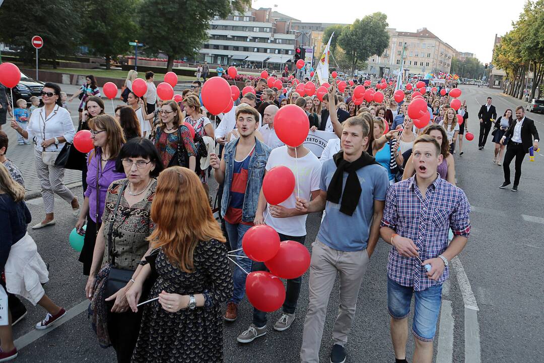 Klaipėdoje studentų eisena
