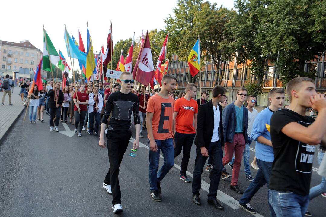 Klaipėdoje studentų eisena