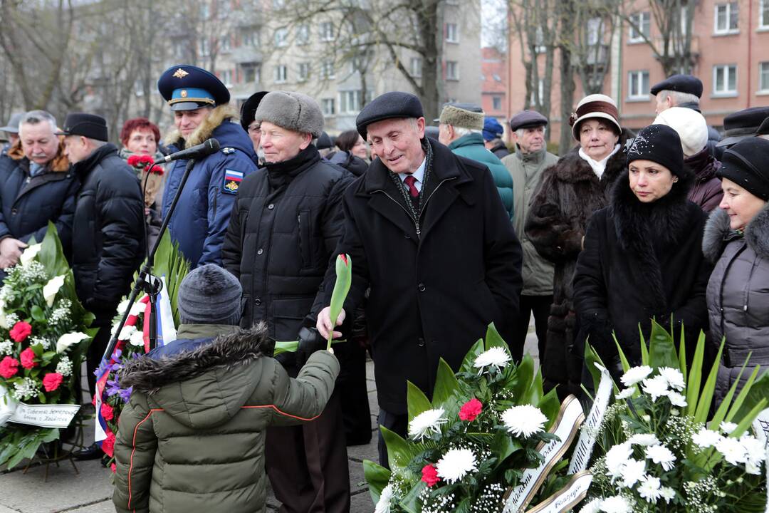 Veteranai minėjo raudonosios armijos įžengimo į Klaipėdą metinės