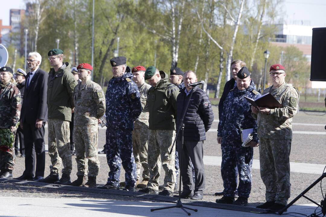 Karių grįžusių iš Malio sutikimo ceremonija