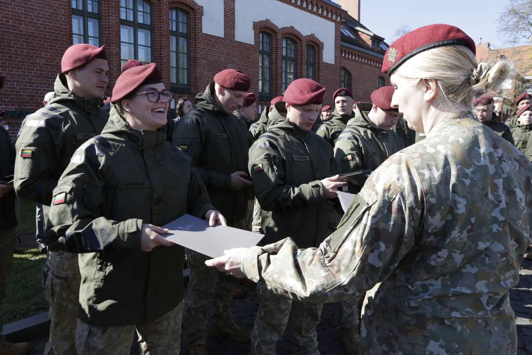 Karių grįžusių iš Malio sutikimo ceremonija