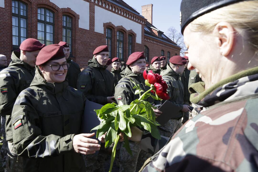 Karių grįžusių iš Malio sutikimo ceremonija