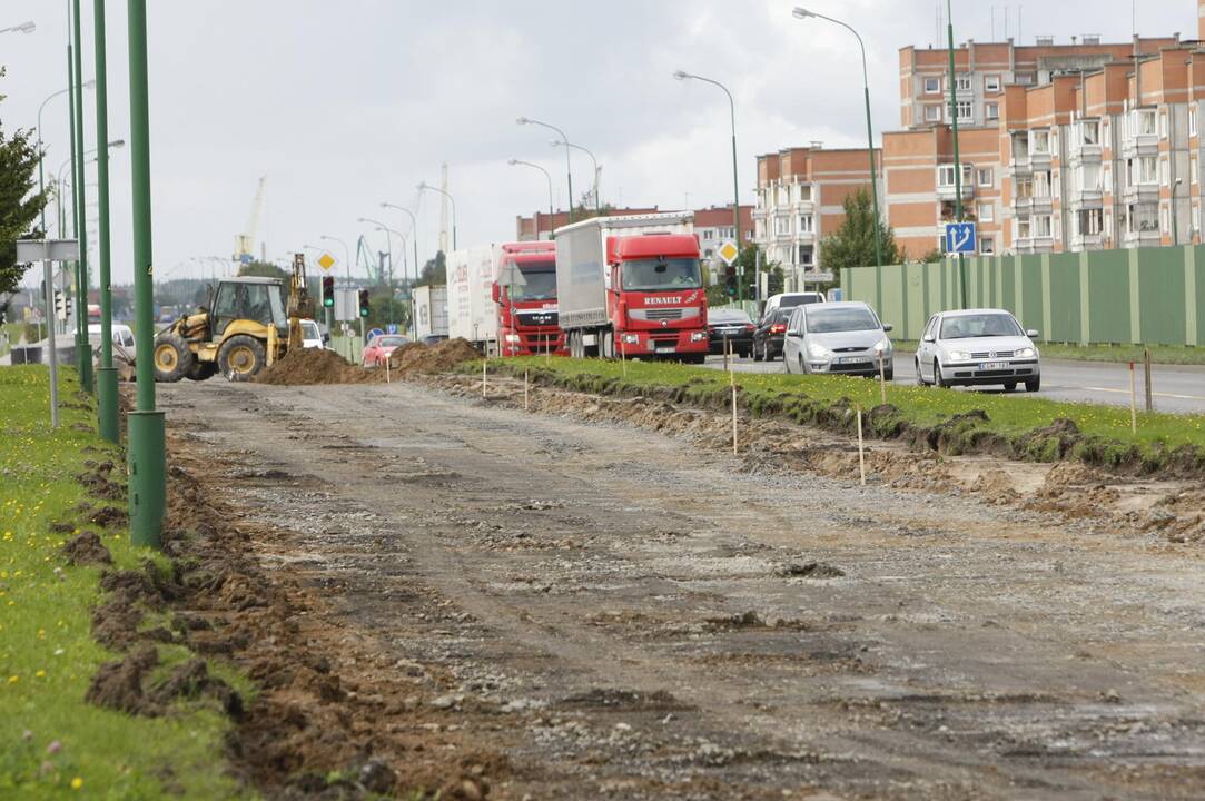 Jūrininkų prospekte prasidėjo remontas