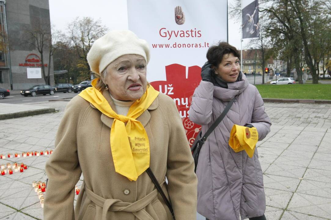 Organų donorams – šviečianti širdis