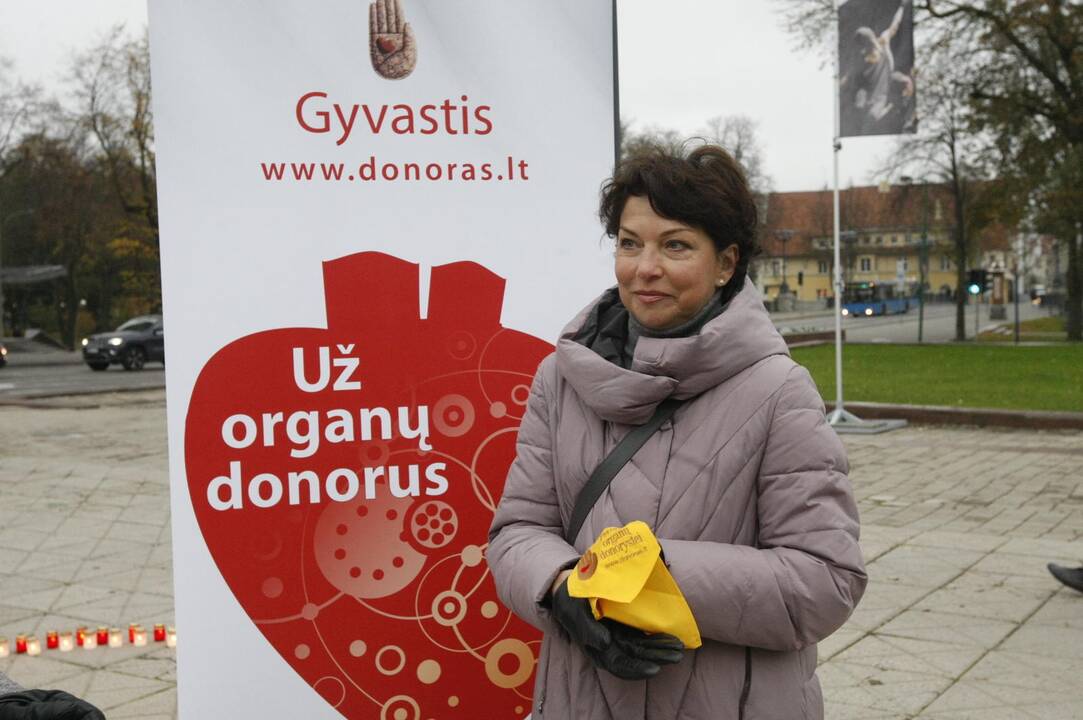 Organų donorams – šviečianti širdis