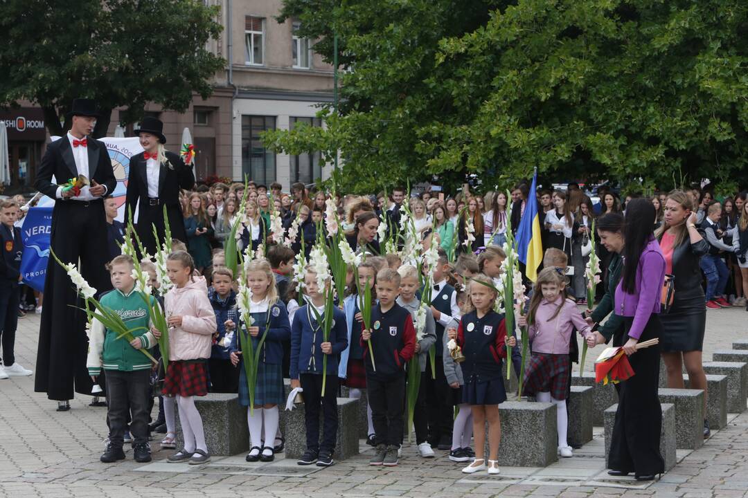 Lietuvininkų aikštėje – pirmoji pamoka