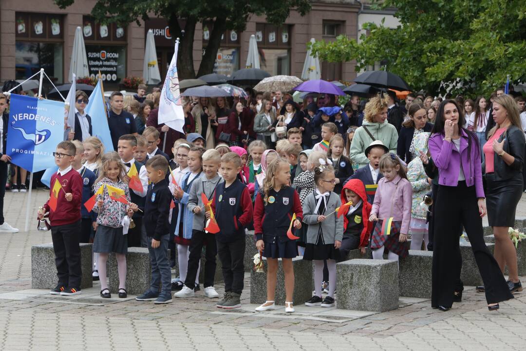 Lietuvininkų aikštėje – pirmoji pamoka