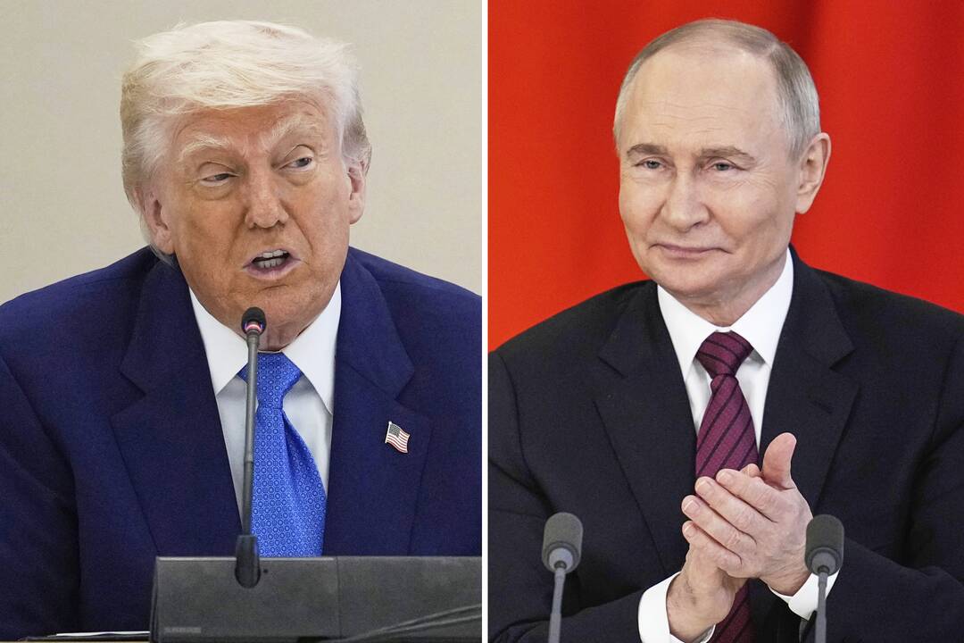 Trumpas pirmadienį kalbėsis telefonu su Putinu