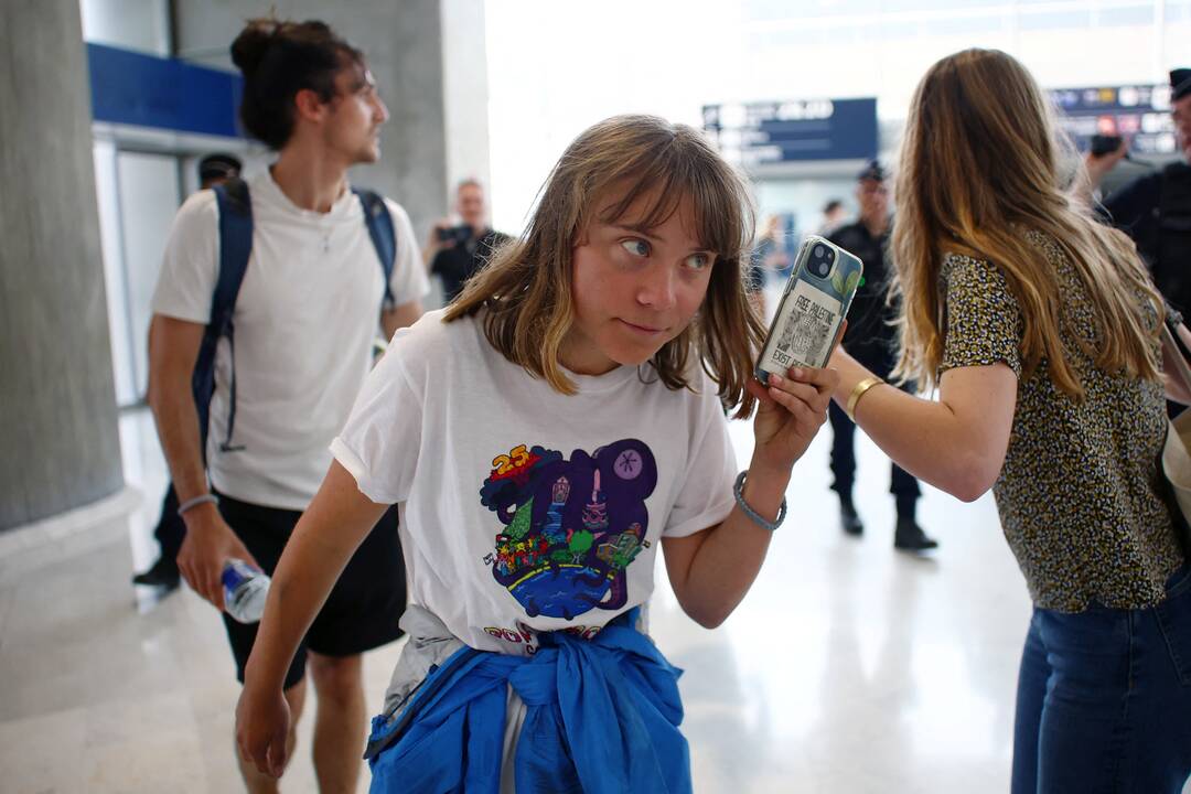 Greta Thunberg apkaltino Izraelį pagrobimu
