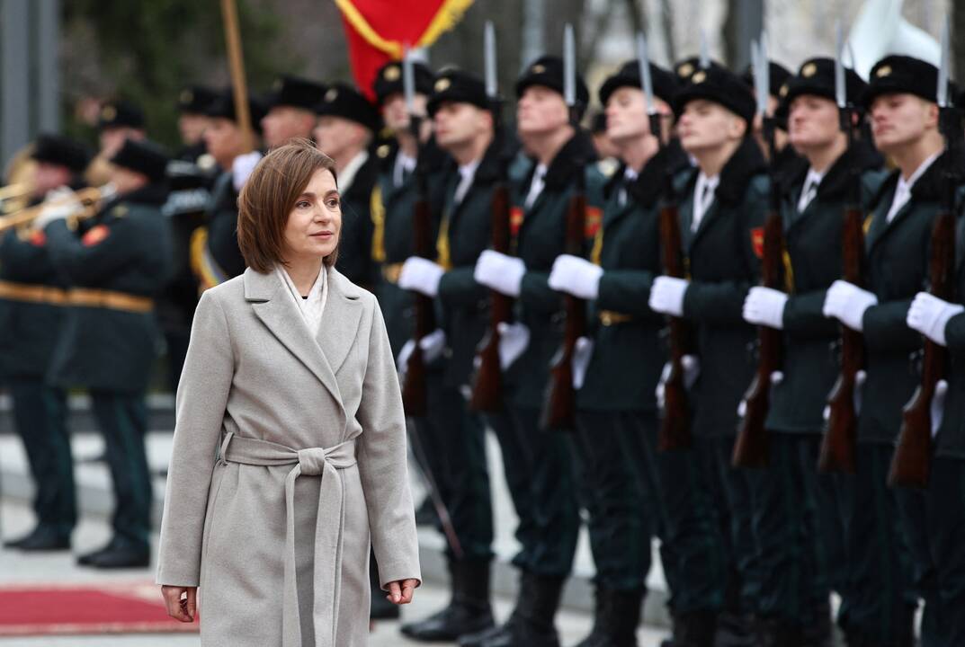 Moldovos vadovė: esame teisingoje istorijos pusėje