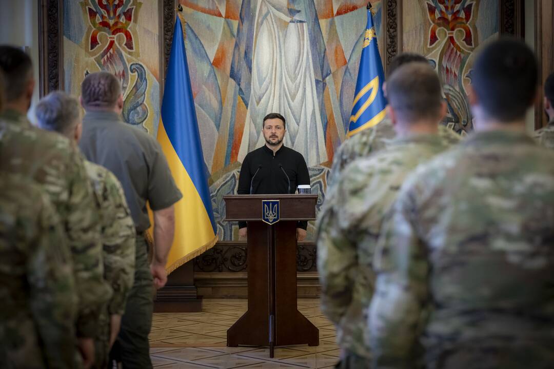 Zelenskis: esu pasirengęs bet kurią dieną susitikti su Rusijos ir JAV vadovais