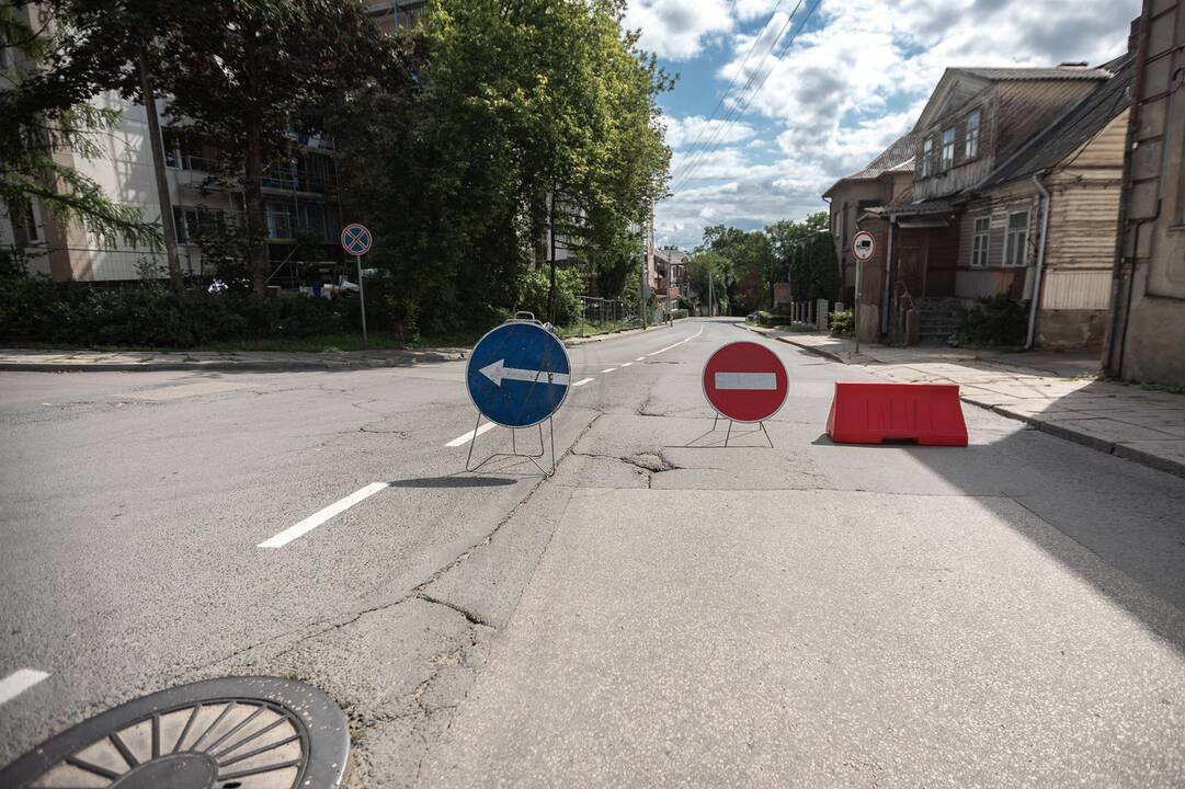 Žemaičių gatvės kalno nuošliauža