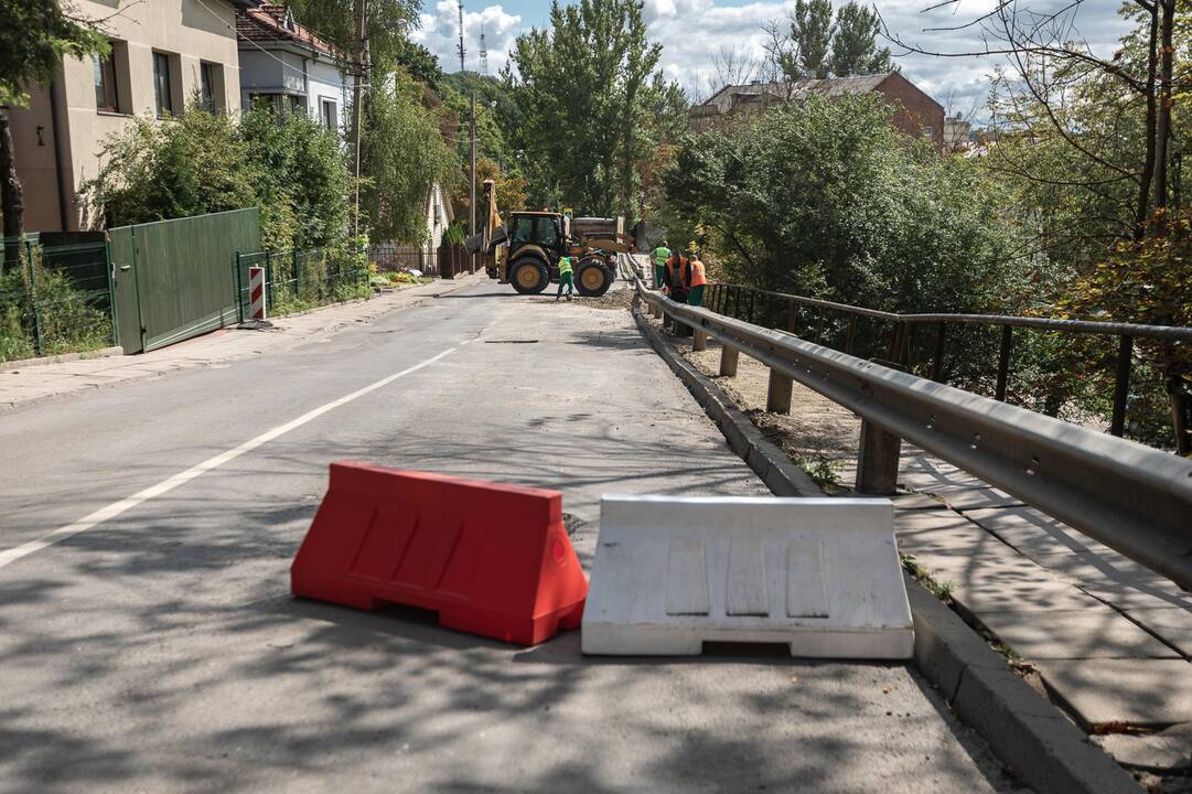 Žemaičių gatvės kalno nuošliauža