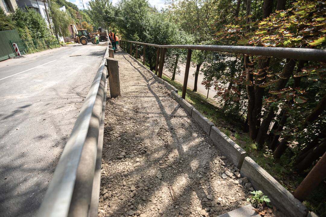Žemaičių gatvės kalno nuošliauža
