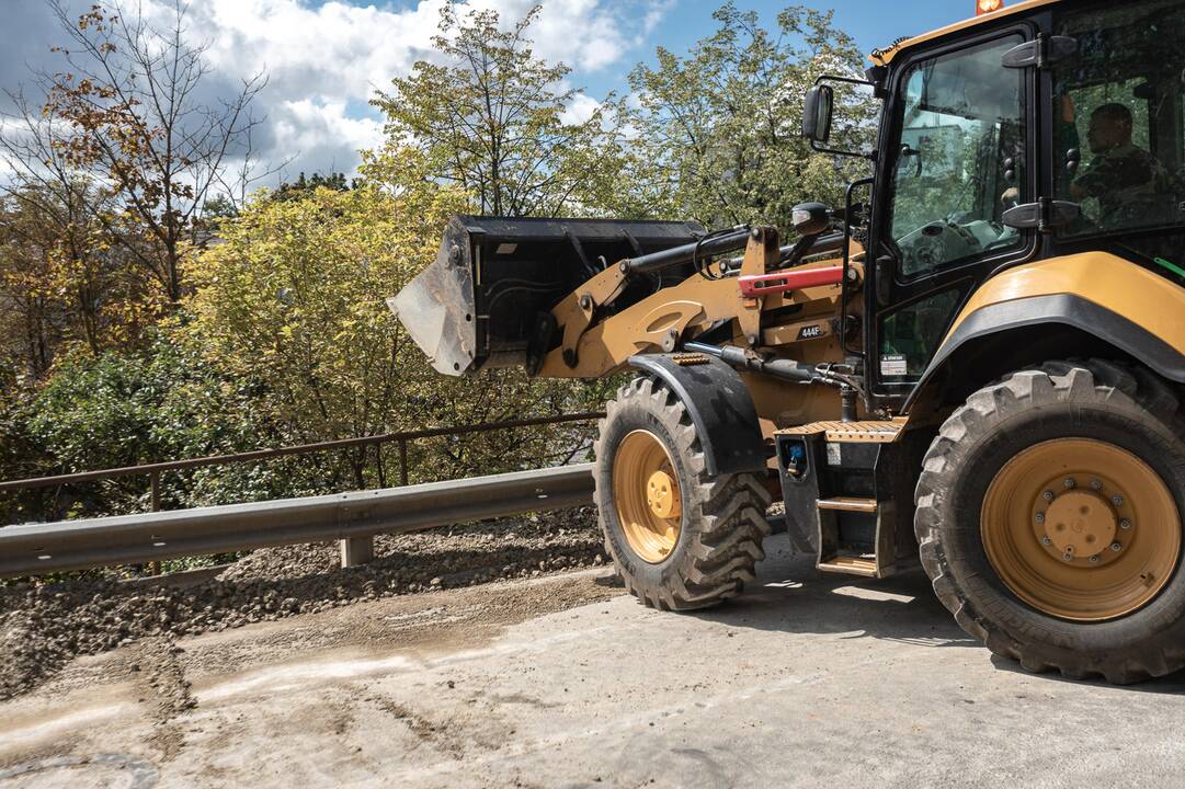 Žemaičių gatvės kalno nuošliauža