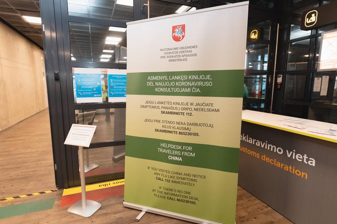 Koronaviruso paieškos Kauno oro uoste