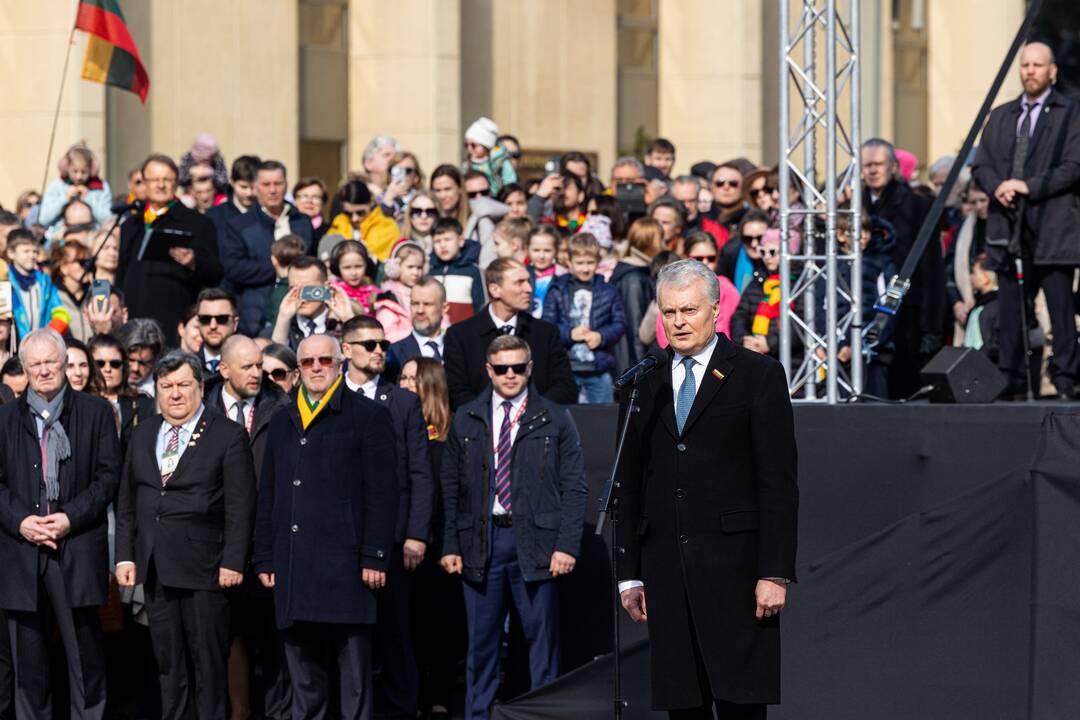 Baltijos valstybių vėliavų pakėlimo ceremonija 2025 m.