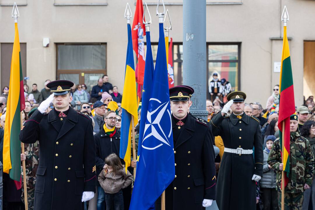 Baltijos valstybių vėliavų pakėlimo ceremonija 2025 m.