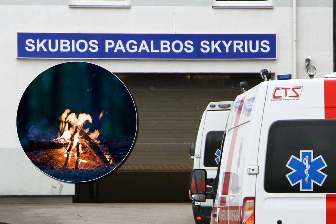 Per laužą šokusiam ir į jį įkritusiam 16-mečiui – skaudžios pasekmės