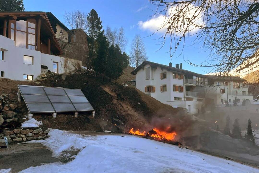 Šveicarijoje sudužo nedidelis lėktuvas: žuvo trys žmonės