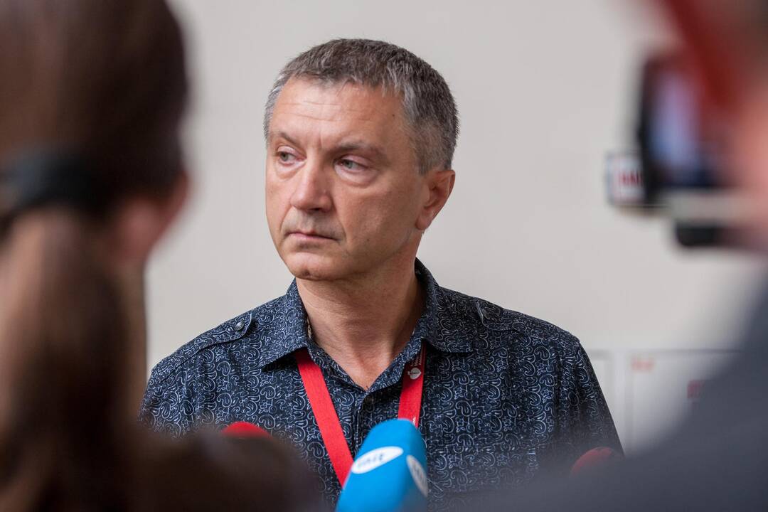 Spaudos konferencija dėl sužaloto kūdikio