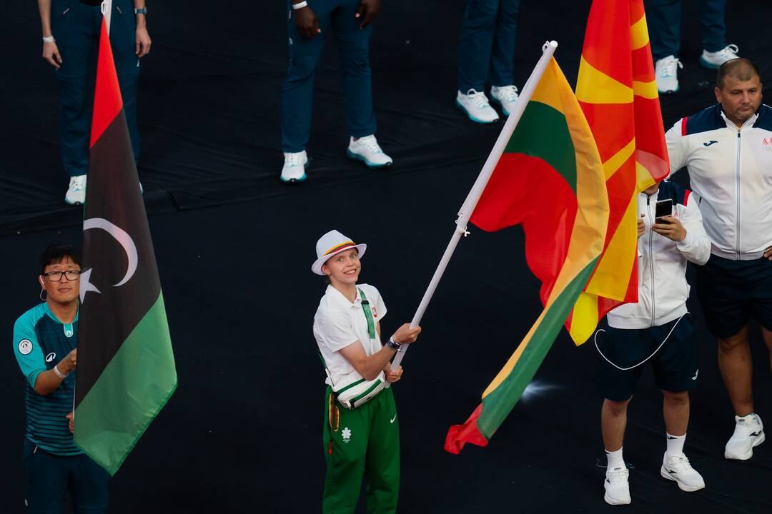 Olimpinių žaidynių uždarymas Paryžiuje.