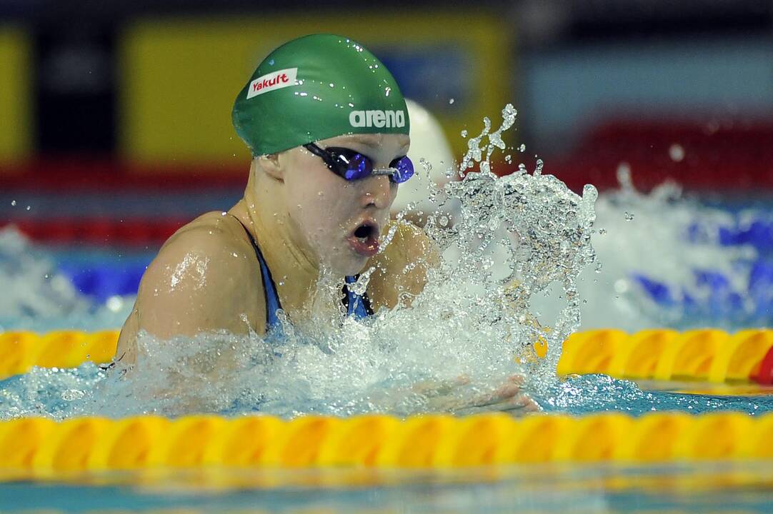 Barselonoje R. Meilutytė pagerino pasaulio plaukimo čempionatų rekordą