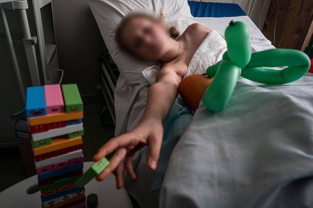 Ukrainos medikų kasdienybė: nuotraukos iš vaikų ligoninės Kyjive