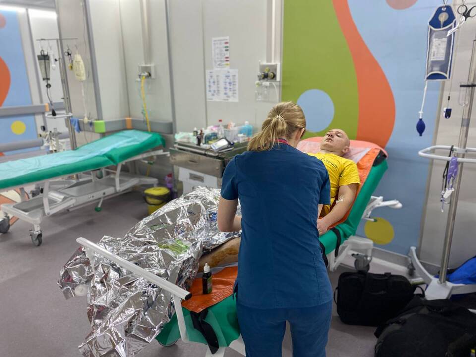 Ukrainos medikų kasdienybė: nuotraukos iš vaikų ligoninės Kyjive