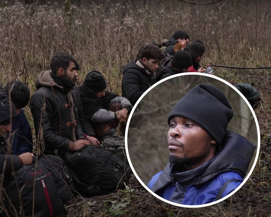 Paviešino vaizdus iš pasienio: į Lietuvą bandė patekti dvi migrantų grupės
